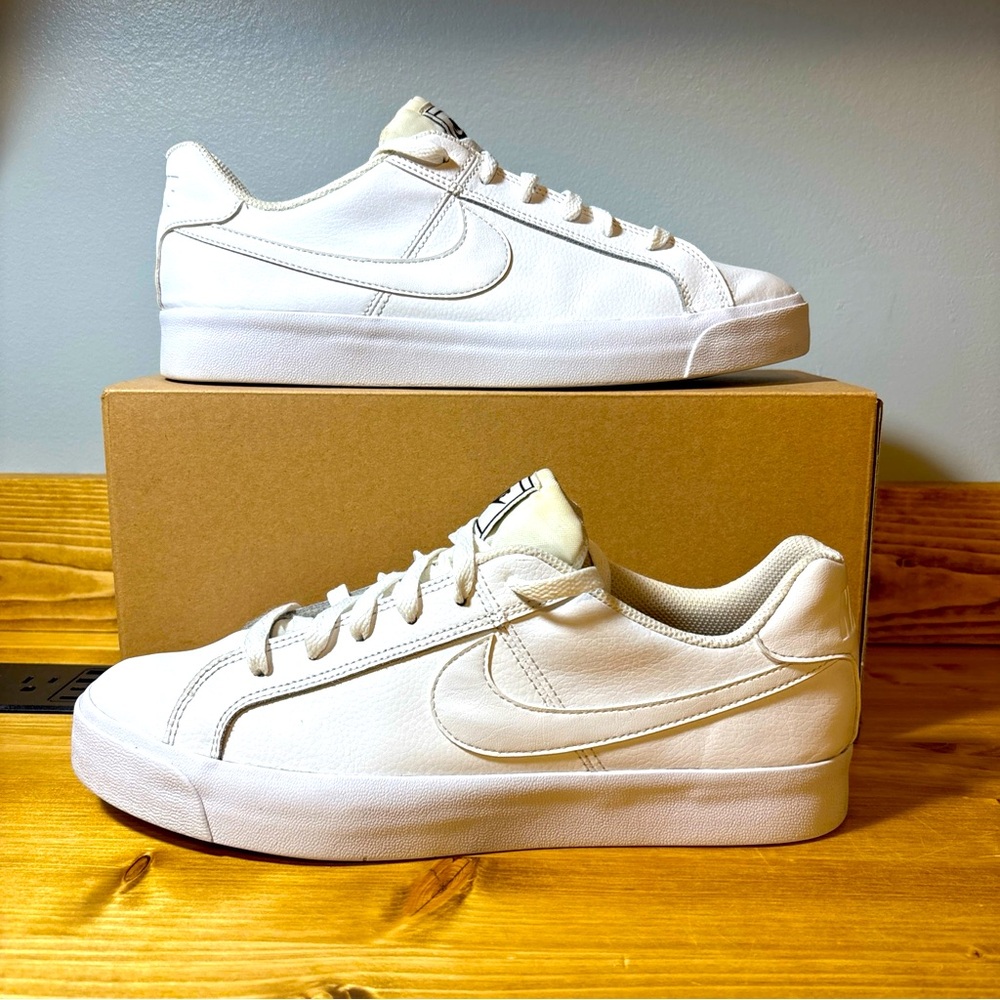 Nike Women's Court Royale AC Shoes White Size 11 Casual Lace Up Sneakers
